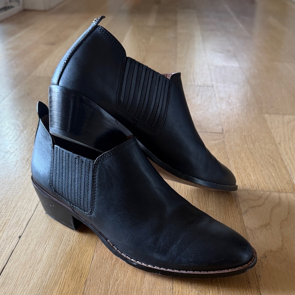 Coach Black Heeled Boots